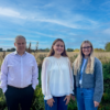 Place UK's Expansion of it's commercial team. Three sales and NPD team members standing in front of a sunny Norfolk Field.